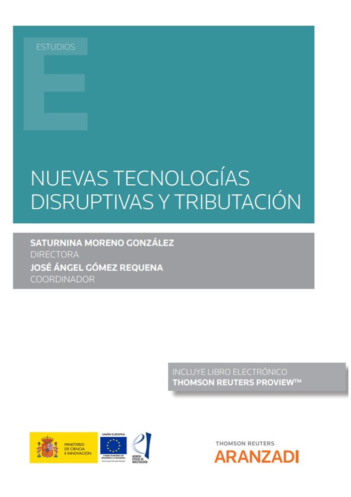 NUEVAS TECNOLOGIAS DISRUPTIVAS Y TRIBUTACION, de JOSE GOMEZ REQUENA | portada del libro