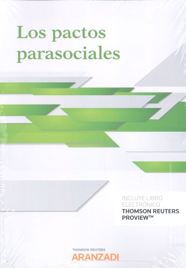 Los pactos parasociales (Papel + e-book), de Aranzadi, Departamento de Contenidos | portada del libro