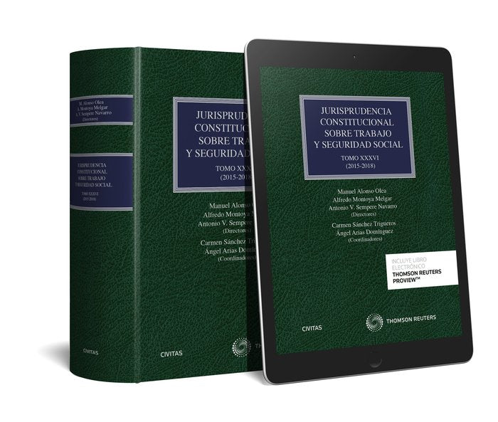 Jurisprudencia Constitucional sobre Trabajo y Seguridad Social TOMO XXXVI: (2015-2018), de Arias Domínguez, Angel | portada d