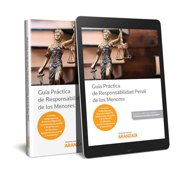 Guía práctica de responsabilidad penal de los menores (Papel + e-book), de Editorial Aranzadi, Redacción | portada del libro
