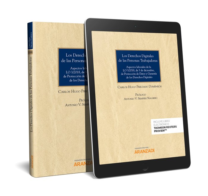 Los Derechos Digitales de las Personas Trabajadoras (Papel + e-book), de Preciado Domènech, Carlos Hugo | portada del libro