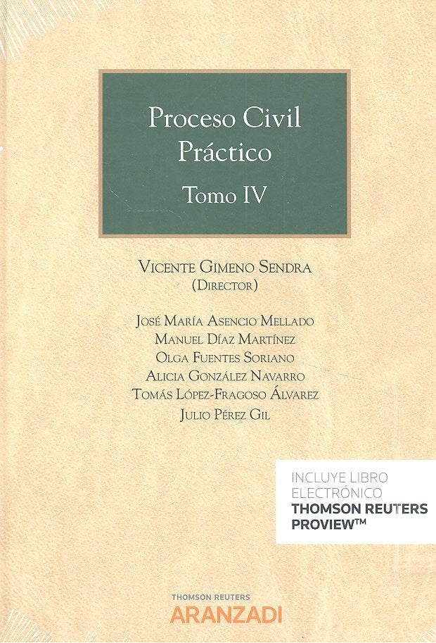 PROCESO CIVIL PRACTICO TOMO IV DUO, de GIMENO SENDRA,JOSE VICENTE | portada del libro