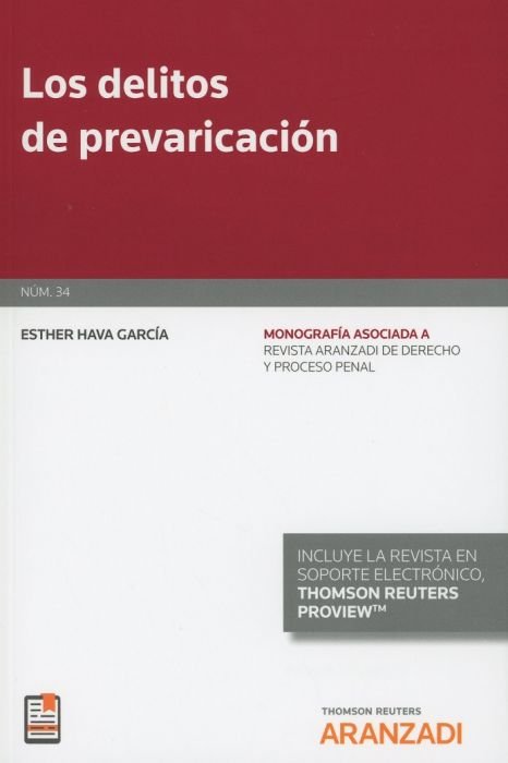 Los delitos de prevaricación (Papel + e-book), de Hava García, Esther | portada del libro