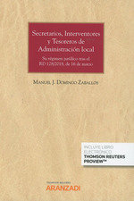 SECRETARIOS INTERVENTORES Y TESOREROS ADMINISTRACION LOCAL, de DOMINGO ZABALLOS,MANUEL | portada del libro