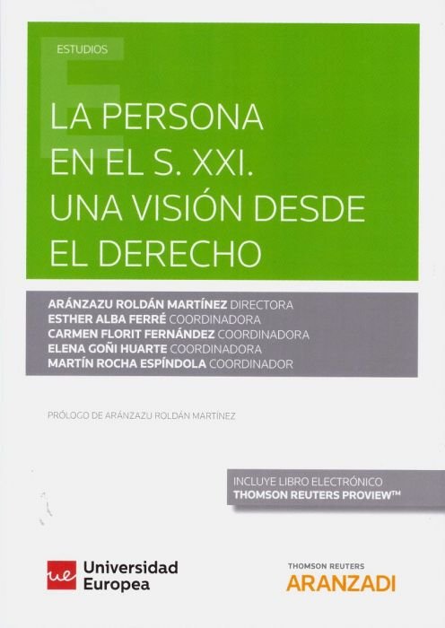 La persona en el S. XXI. Una visión desde el derecho (Papel + e-book), de Alba Ferré, Esther | portada del libro