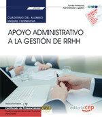CUADERNO DEL ALUMNO APOYO ADMINISTRATIVO A LA GESTION DE RRHH, de UF0345 | portada del libro