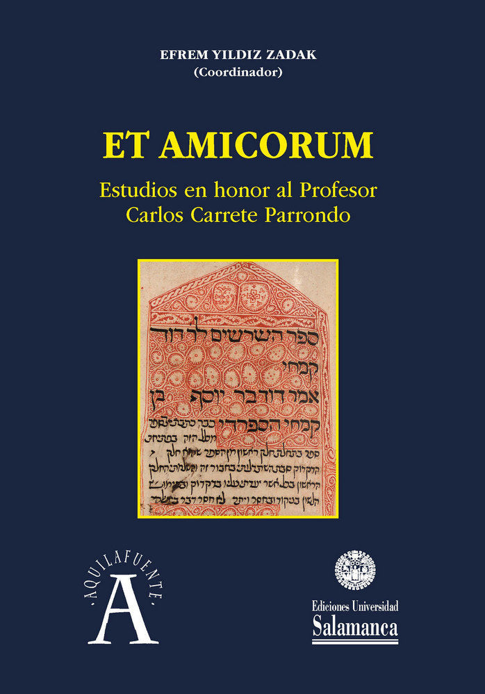 ET AMICORUM Estudios en honor al profesor Carlos Carrete Parrondo | portada del libro