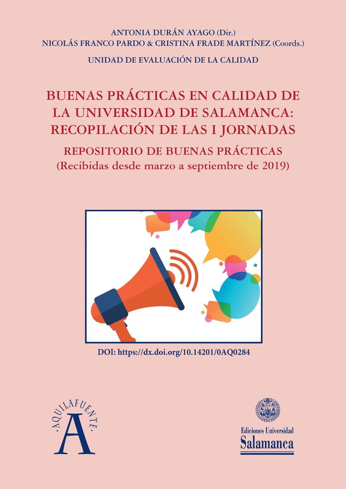 Buenas Prácticas en Calidad de la Universidad de Salamanca, de Durán Ayago, Antonia | portada del libro