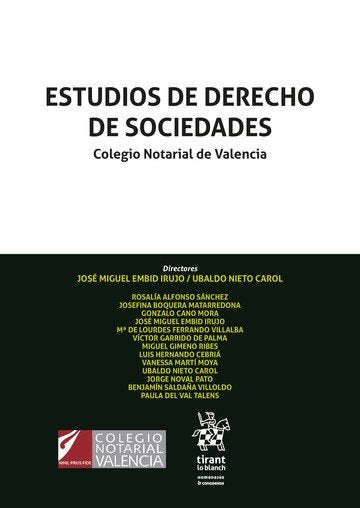 Estudios de derecho de sociedades, de Embid Irujo | portada del libro