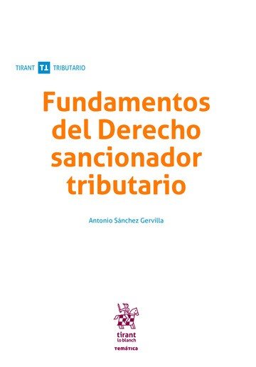 Fundamentos del Derecho sancionador tributario, de Sánchez Gervilla | portada del libro