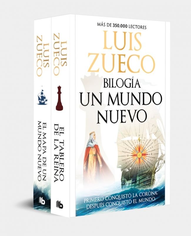 PACK BILOGIA UN MUNDO NUEVO CONTIENE EL TABLERO DE LA REINA, de LUIS ZUECO | portada del libro