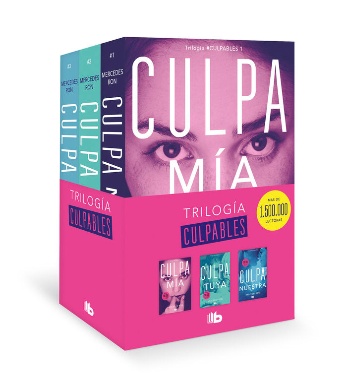 TRILOGIA CULPABLES (PACK CON: CULPA MIA / CULPA TUYA / CULPA NUESTRA), de RON, MERCEDES | portada del libro