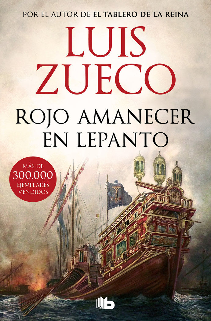 ROJO AMANECER EN LEPANTO, de LUIS ZUECO | portada del libro