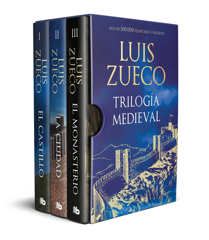 TRILOGIA MEDIEVAL (ESTUCHE CON: EL CASTILLO - EL MONASTERIO - LA CIUDAD), de ZUECO, LUIS | portada del libro