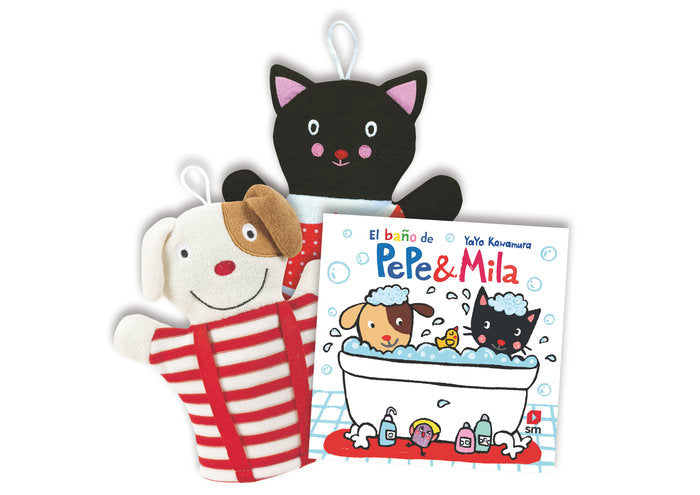Pack de El baño de Pepe & Mila + manoplas, de Kawamura, Yayo | portada del libro