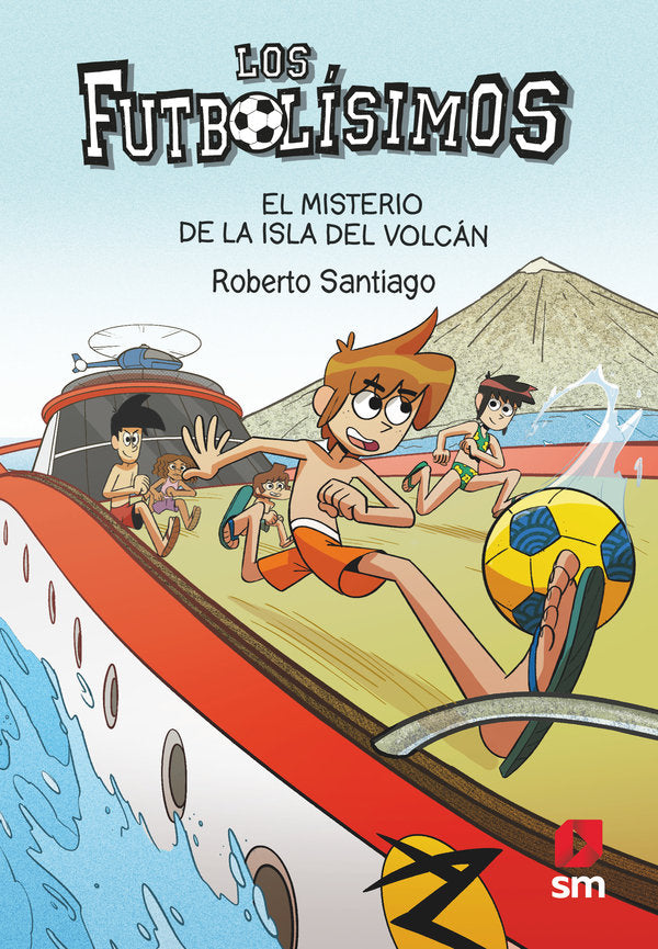 Los Futbolísimos 18: El misterio de la isla del volcán, de Santiago, Roberto | portada del libro