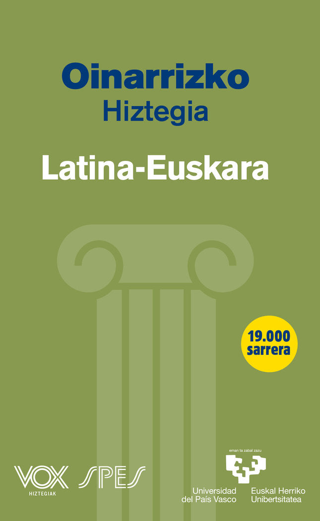 Oinarrizko hiztegia latina - euskara | portada del libro