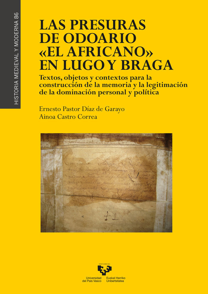 Las presuras de Odoario ôEl Africanoö en Lugo y Braga, de Pastor Díaz de Garayo, Ernesto | portada del libro