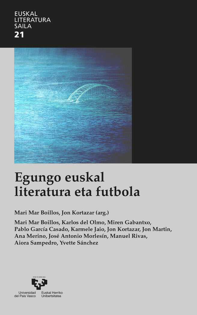 Egungo euskal literatura eta futbola | portada del libro