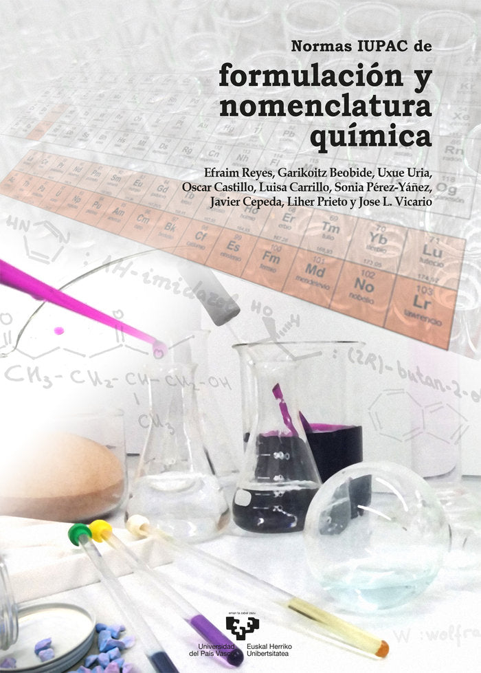 NORMAS IUPAC DE FORMULACION Y NOMENCLATURA QUIMICA, de REYES MARTIN, EFRAIM | portada del libro
