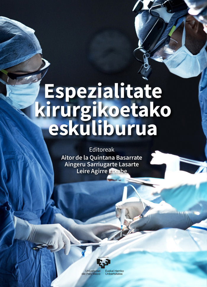 Espezialitate kirurgikoetako eskuliburua | portada del libro