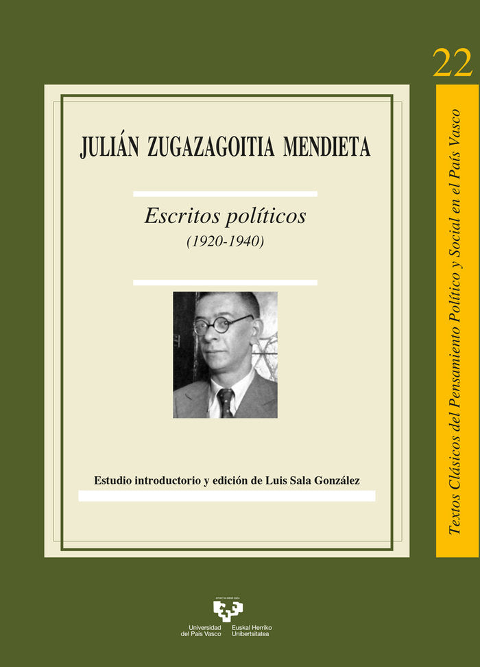 ESCRITOS POLITICOS 1920 1940, de ZUGAZAGOITIA MENDIETA,JULIAN | portada del libro