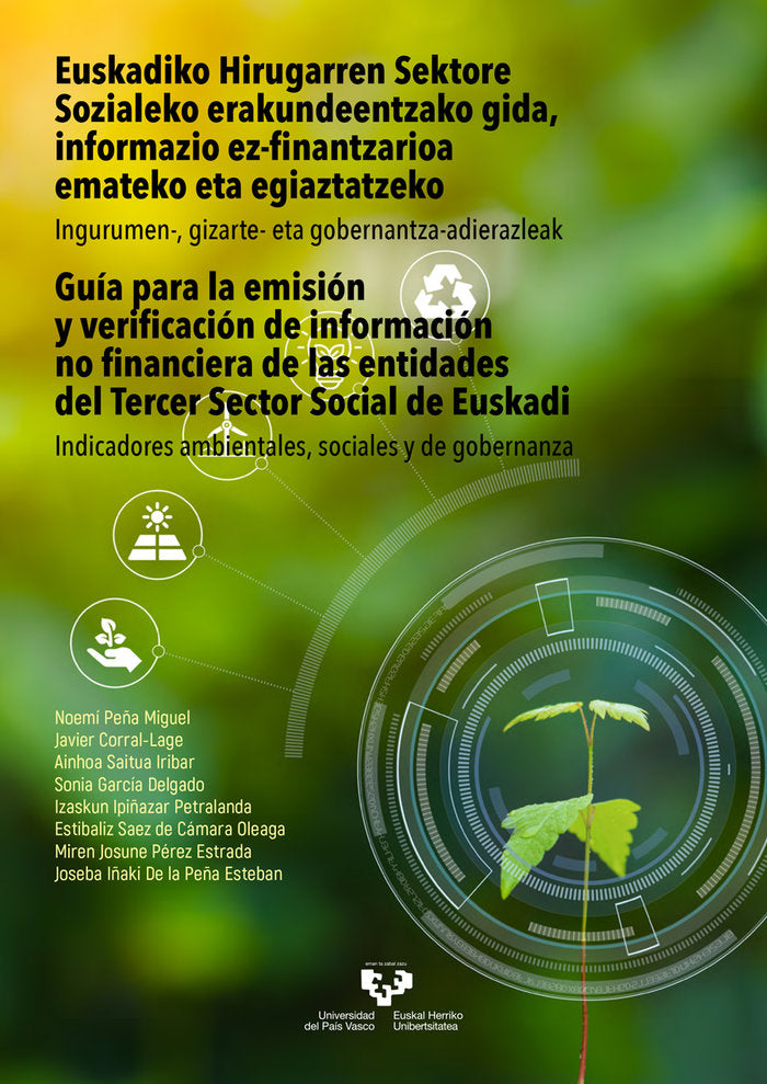 EUSKADIKO HIRUGARREN SEKTORE SOZIALEKO ERAKUNDEENTZAKO GIDA,, de PEÑA MIGUEL, NOEMI | portada del libro