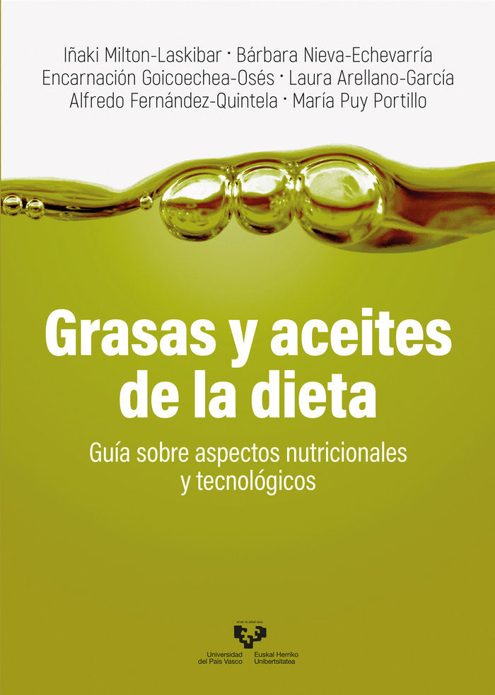 GRASAS Y ACEITES DE LA DIETA, de MILTON LASKIBAR, IÑAKI | portada del libro