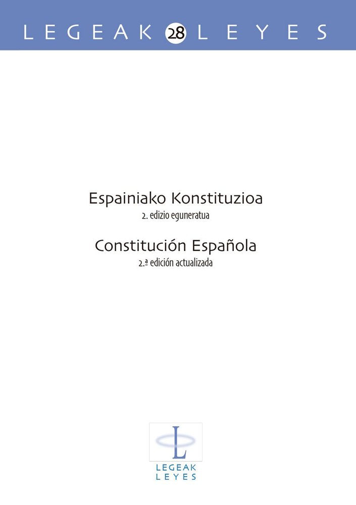 Espainiako konstituzioa 2 edizio eguneratua constitucion 2ª, de Ugartemendia Ezeizabarrena,Juan Inazio | portada del libro