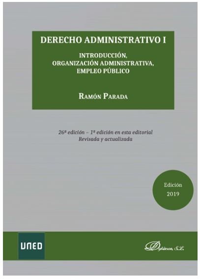 Derecho Administrativo I, de Parada Vázquez, José Ramón | portada del libro