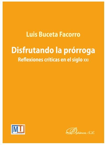 Disfrutando la prórroga, de Buceta Facorro, Luis | portada del libro