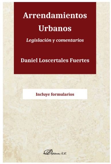 Arrendamientos urbanos, de Loscertales Fuertes, Daniel | portada del libro