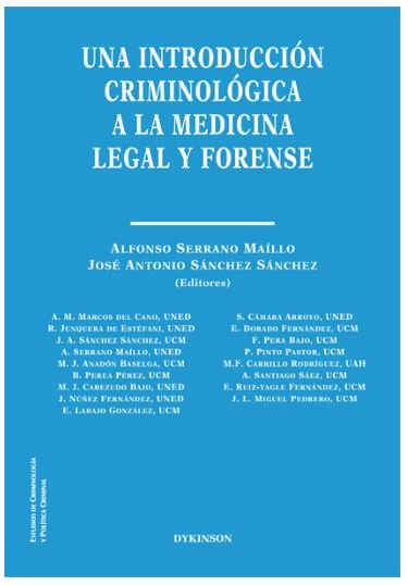 Una introducción criminológica a la medicina legal y forense, de Serrano Maíllo, Alfonso | portada del libro