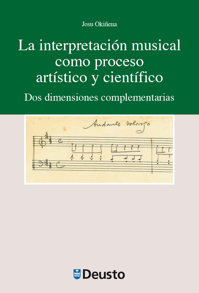 LA INTERPRETACION MUSICAL COMO PROCESO ARTISTICO Y CIENTIFICO, de OKIÑENA | portada del libro