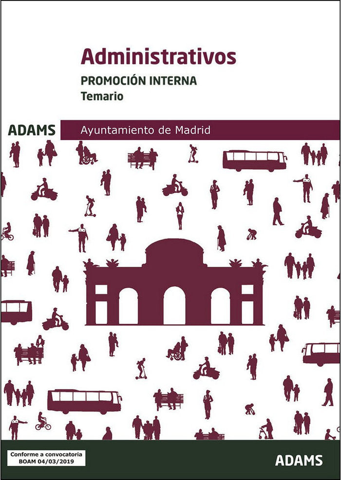Temario Administrativos del Ayuntamiento de Madrid. Promoción Interna, de Varios autores | portada del libro