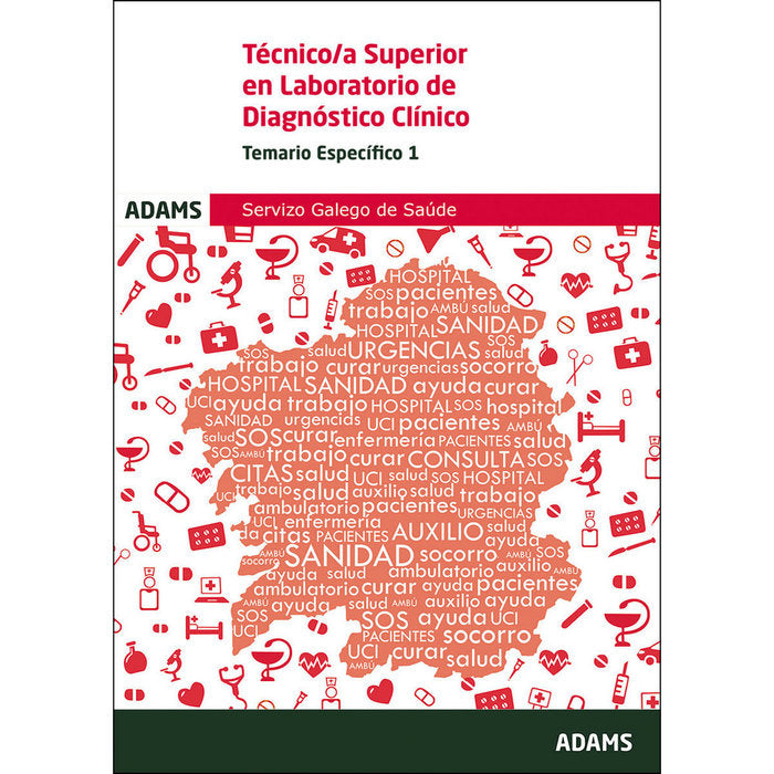 Temario 1áTécnico/a superior en Laboratorio de Diagnóstico Clínico. Servizo Galego de Saúde, de Varios autores | portada del 