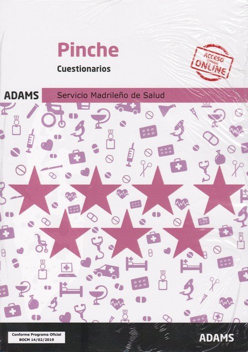 Cuestionarios Pinche Servicio Madrileño de Salud, de Varios autores | portada del libro