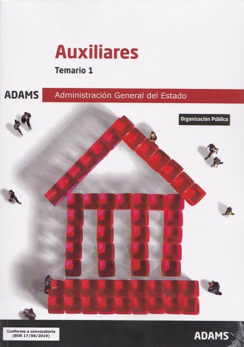 Temario 1 Auxiliares de la Administración General del Estado, de AA.VV. | portada del libro