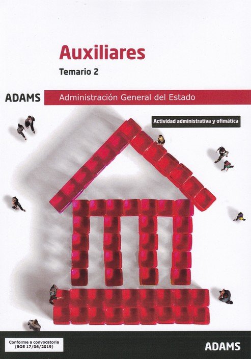 Temario 2 Auxiliares Administración General del Estado, de AA.VV. | portada del libro