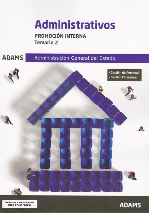 Temario 2 Administrativos Administración General del Estado, promoción interna, de AA.VV. | portada del libro