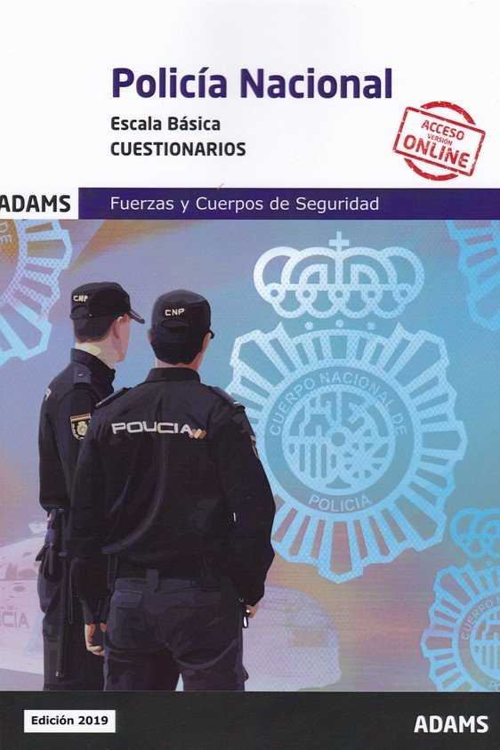 Cuestionarios Polic¡a Nacional. Escala Básica, de AA.VV. | portada del libro