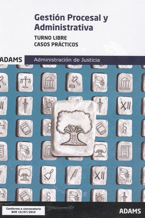 Casos prácticos de Gestión procesal y administrativa, turno libre, de Varios autores | portada del libro