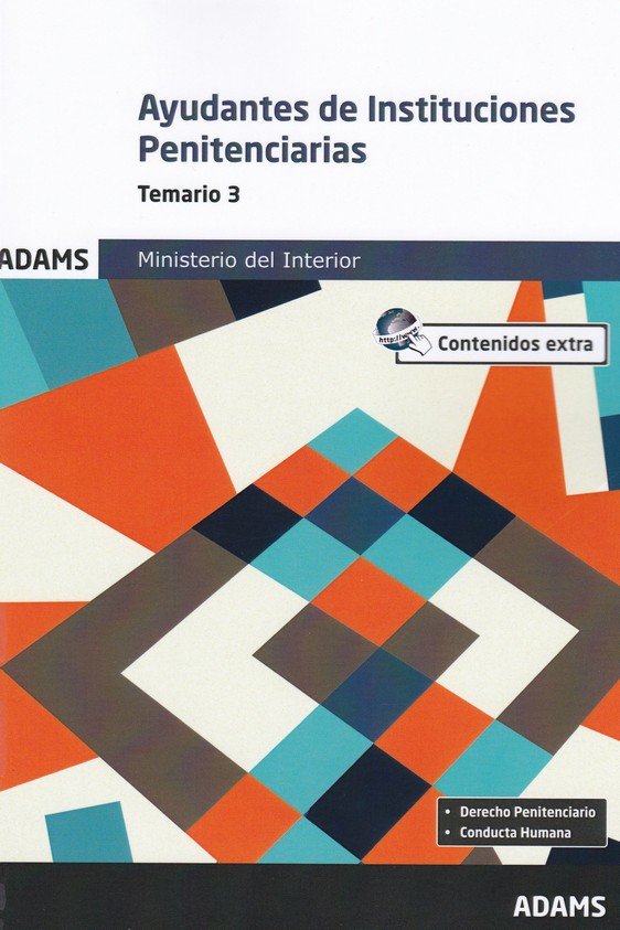 AYUDANTES DE INSTITUCIONES PENITENCIARIAS. TEMARIO 3, de VV.AA. | portada del libro