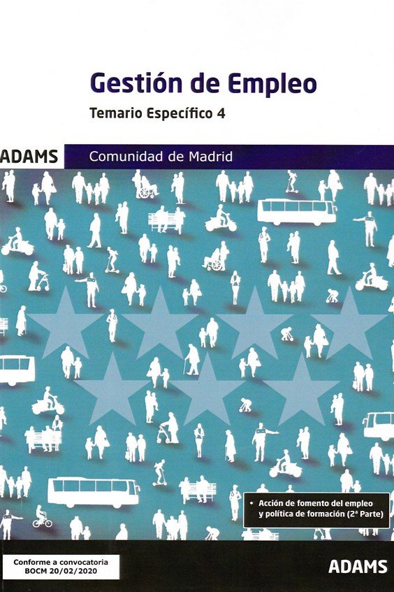 Temario 4 Gestión de Empleo Comunidad de Madrid, de Varios autores | portada del libro