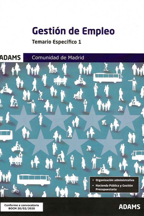 Temario específico 1 Gestión de Empleo de la Comunidad de Madrid, de Varios autores | portada del libro