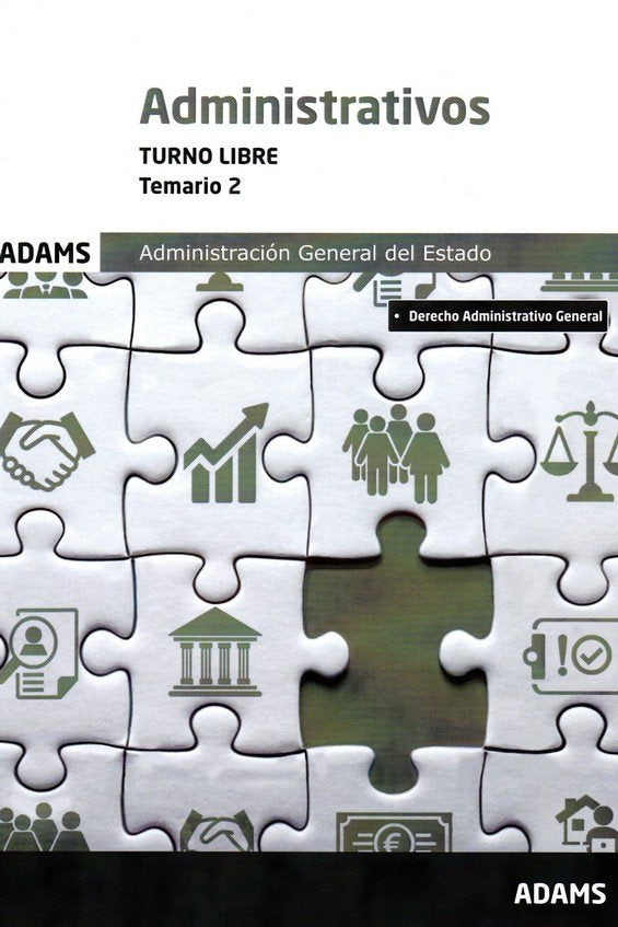 Temario 2 Administrativos Administración del Estado, turno libre, de Varios autores | portada del libro