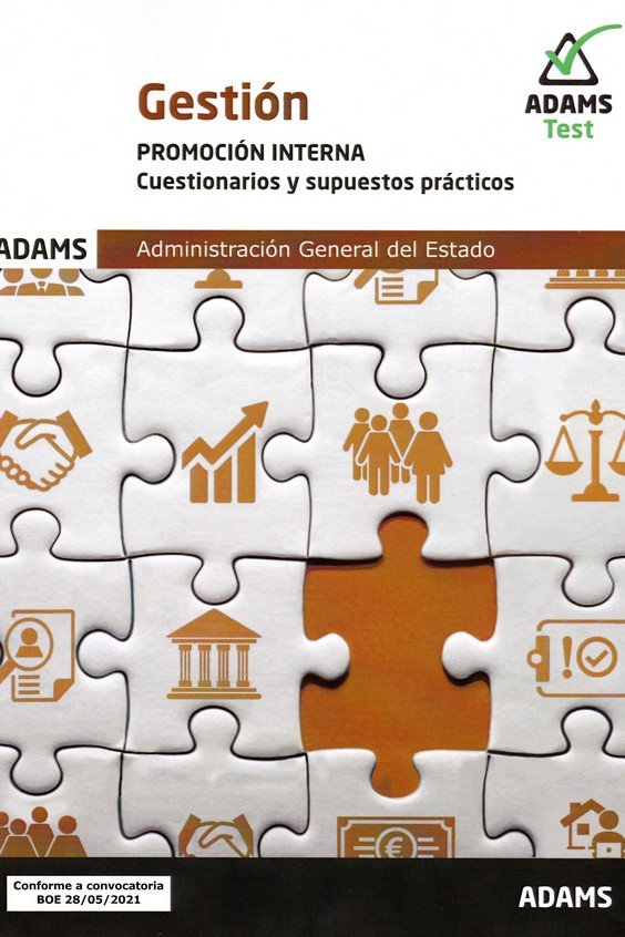 GESTION ( PROMICION INTERNA) - CUESTIONARIOS Y SUPUESTOS PRACTICOS, de VV.AA. | portada del libro