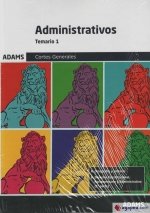 Temario 1 Administrativos Cortes Generales, de Varios autores | portada del libro