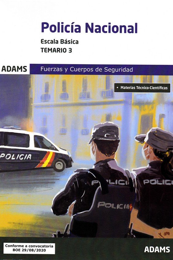 Temario 3 Policía Nacional. Escala Básica, de Varios autores | portada del libro