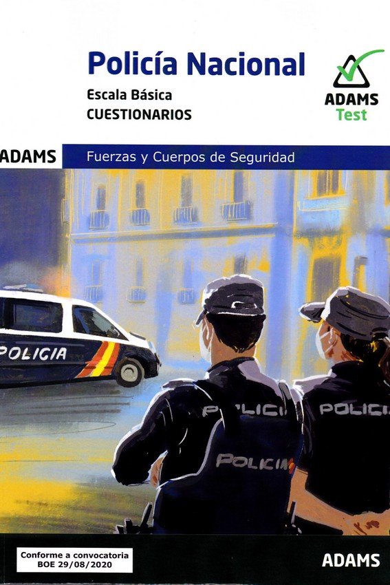 Cuestionarios Policía Nacional. Escala Básica, de Varios autores | portada del libro